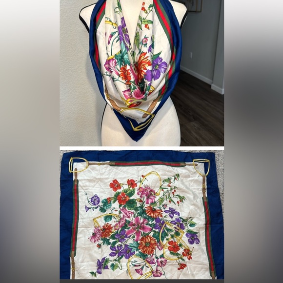 Authentic Gucci silk scarf